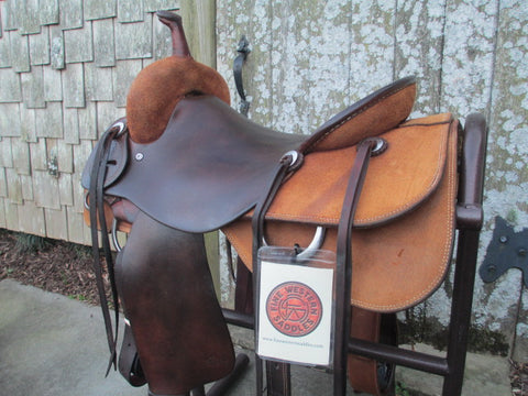 Roohide Brumby Cutting Saddle
