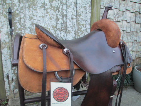 Roohide Brumby Cutting Saddle
