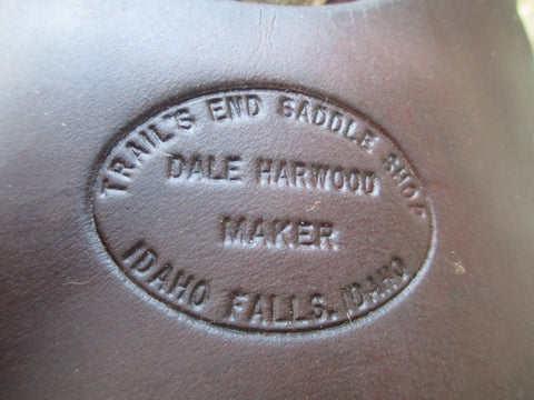 Dale Harwood Trail's End Saddle Shop Ranch Saddle