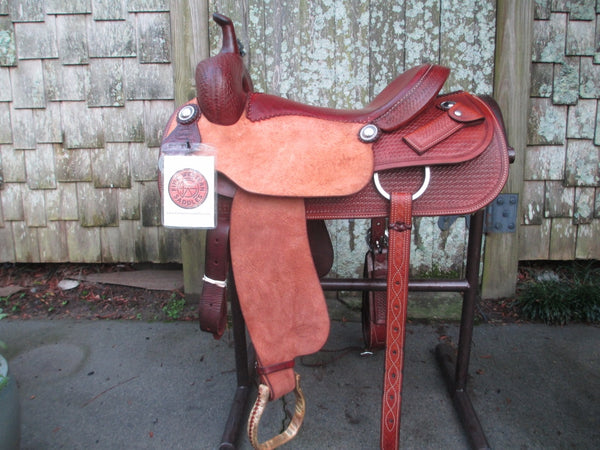 M L Leddy Cutting Saddle - Fine Western Saddles