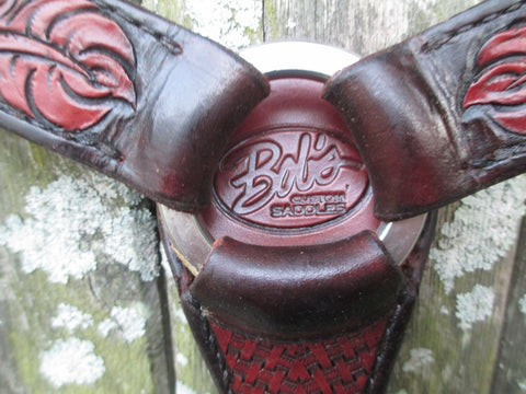 New Bob's Combo Tooled Breast Collar