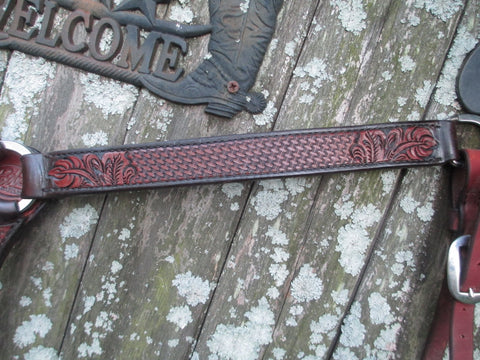 New Bob's Combo Tooled Breast Collar