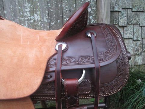 Paul Custom Saddlery Roping Saddle, Ranch Saddle