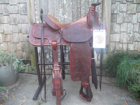 Used J M Capriola Ranch Saddle Roping Saddle