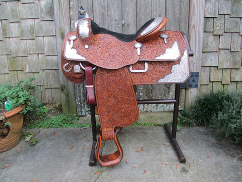 Harris Show Saddle With Silver Horn