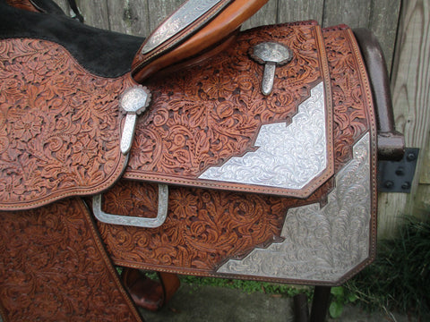 Harris Show Saddle With Silver Horn