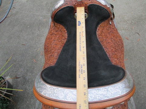 Harris Show Saddle With Silver Horn