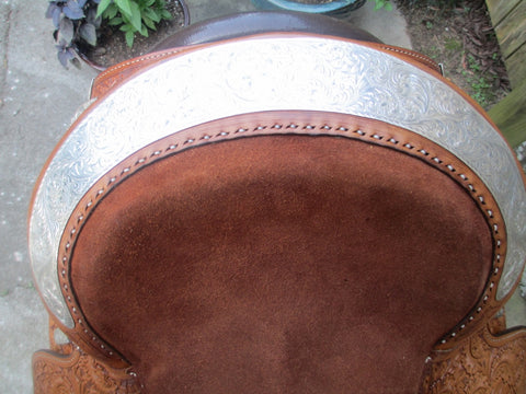 Blue Ribbon Show Saddle With Silver Horn