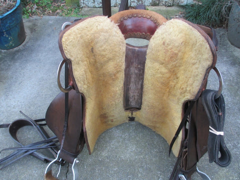 Roohide Brumby Cutting Saddle