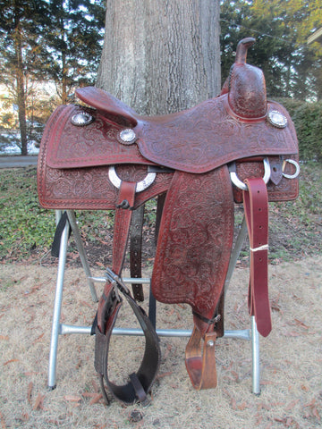 Bob's Fully Tooled Cowhorse Saddle
