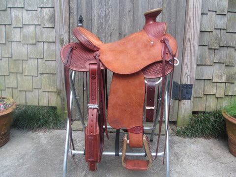 Double C (Charles Crowley) Wade Tree Roping Saddle (NEW)