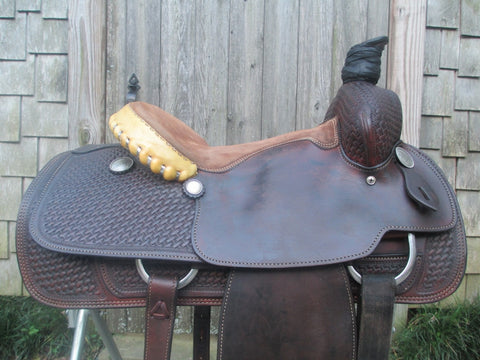 Crates Team Roping Saddle Model 417