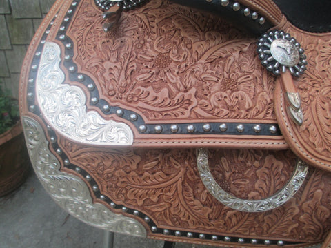 Harris Show Saddle With Silver Horn LIKE NEW