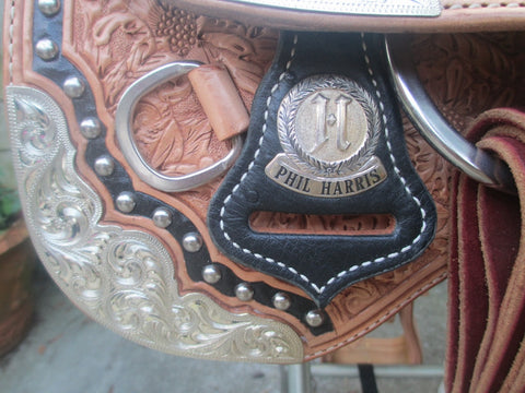 Harris Show Saddle With Silver Horn LIKE NEW