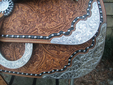 Harris Show Saddle With Silver Horn