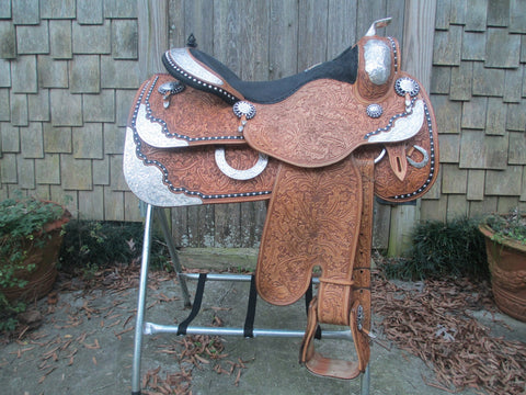 Harris Show Saddle With Silver Horn