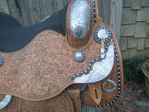 Harris Show Saddle With Silver Horn