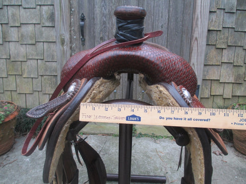 Tod Slone Calf Roping Saddle Built By Shawn Wilke Cuero Texas
