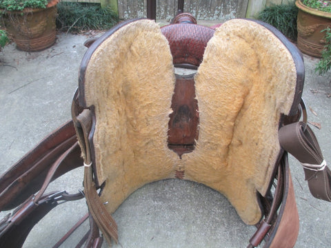 Tod Slone Calf Roping Saddle Built By Shawn Wilke Cuero Texas