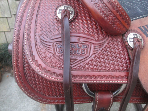 Lazy L (By Larry Coats) Team roping Saddle