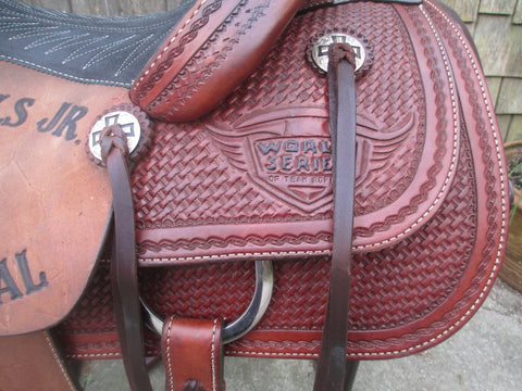 Lazy L (By Larry Coats) Team roping Saddle