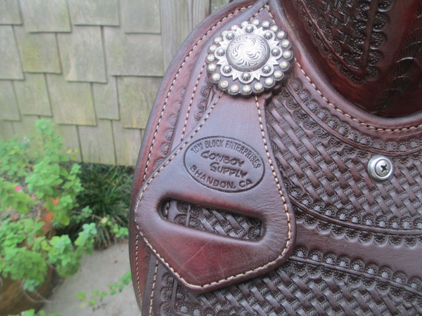 Tom Block Cutting Saddle - Fine Western Saddles