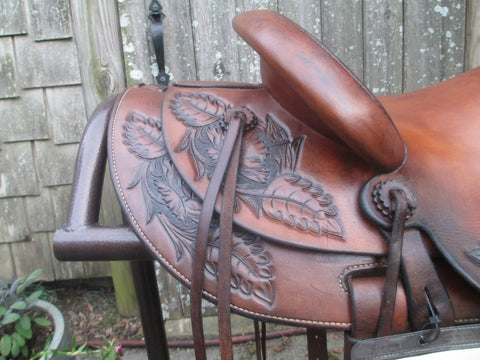 Dale Harwood Trail's End Saddle Shop Roping Saddle, Ranch Saddle