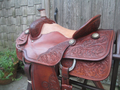 Jeff Smith Team Roping Saddle Built On A Billy Hogg Tree