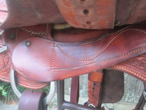 Jeff Smith Team Roping Saddle Built On A Billy Hogg Tree