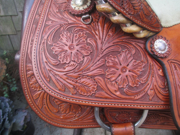 NRS Team Roping Saddle - Fine Western Saddles