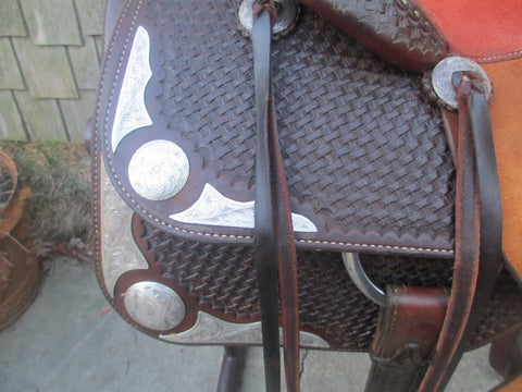 Roohide Reining Cowhorse Show Saddle