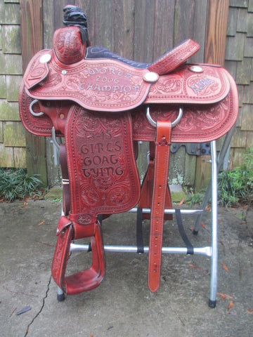 Lazy L (By Larry Coats) Calf Roping Saddle
